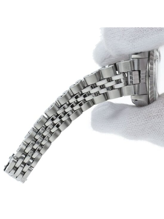 Rolex Oyster Perpetual Date Mosaic Dial Antique SS Watch Silver Polished